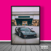 Black Ferrari Classic Poster | Cars Wall Art