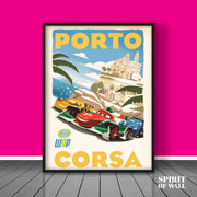 Porto Corsa Poster | Cars Wall Art