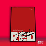 Taylor Swift Red Portrait | Aesthetic Wall Art