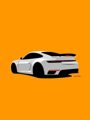 Porsche Orange | Cars Wall Art