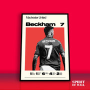 Beckham 7 Card Poster | Sports Wall Art