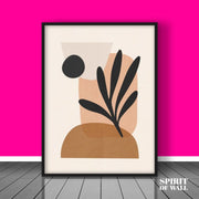 Abstract Minimalist Leaf Portrait Version 59 | Abstract Wall Art