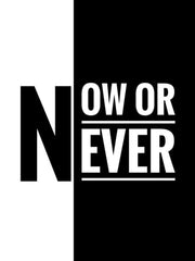 Now or Never | Motivational Quotes Wall Art