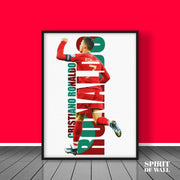 Cristiano Ronaldo Aesthetic Poster | Alphabet Wall Art