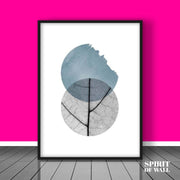 Leaf Texture Circle Modern Art | Wall Art