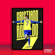 Cristiano Ronaldo 7 Poster | Sports Wall Art