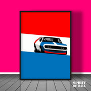 BMW Minimal Abstract Portrait | Abstract Wall Art