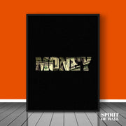 Money Dollars Background Poster | Aesthetic Wall Art