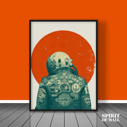 Aesthetic Astronaut Poster | Space Wall Art