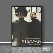 Drake x 21 Savage Poster | Aesthetic Wall Art