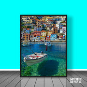 Simi Island Scenery Portrait | Travel Wall Art