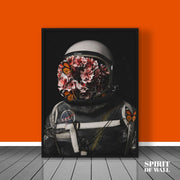 Astronaut Flowers Aesthetic | Space Wall Art