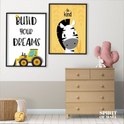 Be Kind (2 Panel) | Kids Wall Art