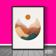 Earth Sphere Abstract Portrait | Abstract Wall Art