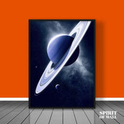 Saturn in Solar Space Poster | Space Wall Art