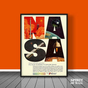 Nasa Alphabet Poster | Space Wall Art