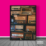 Old Radios Poster | Vintage Wall Art