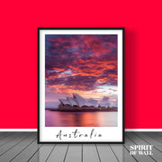 Australia Card Poster | Travel Wall Art