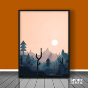 Abstract Nature Scenery Portrait | Abstract Wall Art