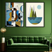 Abstract Modern Art (2 Panel) | Abstract Wall Art