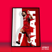 Mohamed Salah Red Portrait | Sports Wall Art