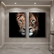 Lions | A-2141 | 2Panels | Animal Wall Art