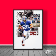 New York Giants Aesthetic Poster | Sports Wall Art