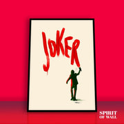 Joker in Written Poster | Movie Wall Art