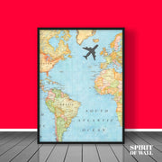 World Map Poster | Travel Wall Art