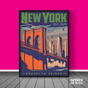 New York Abstract Poster | Abstract Wall Art