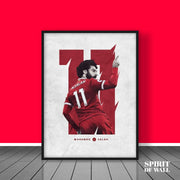 Mohamed Salah Aesthetic Portrait | Sports Wall Art