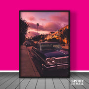 Vintage Street View Aesthetic Poster | Vintage Wall Art