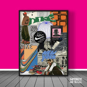 Aesthetic Nike Collage Poster | Aesthetic Wall Art