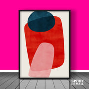 Modern Overlapped Digital Art | Abstract Wall Art