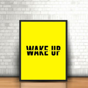 Wake Up | Hustler Wall Art