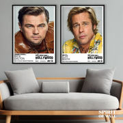 Leonardo DiCaprio and Brad Pitt (2 Panel) | Public Figures Wall Art