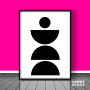 Black And White Modern Artcircle | Minimalist Wall Art