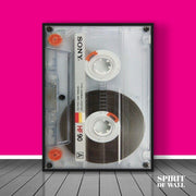 Cassette Tape Poster | Vintage Wall Art