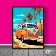 Ai illustrated Vintage Van | Vintage Wall Art