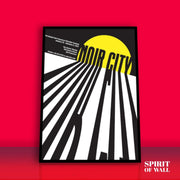 Noir City Aesthetic Poster | Aesthetic Wall Art