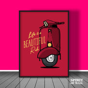 Life is a Beautiful Ride | Aesthetic Wall Art