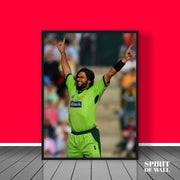 Shahid Afridi Celebrating Portrait | Sports Wall Art