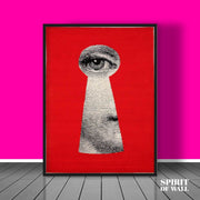 Face Lock Aesthetic Poster | Aesthetic Wall Art