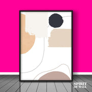 Neutral Minimalist Modern Art Digital Print | Abstract Wall Art