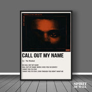 Call Out My Name | Album Wall Art