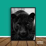 Black Jaguar Portrait | Animals Wall Art