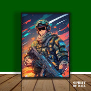 Soldier Ai Portrait | Army Wall Art