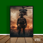 Soldier in War | Army Wall Art