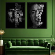 Millionaires Quotes (2 Panel) | Hustlers Wall Art